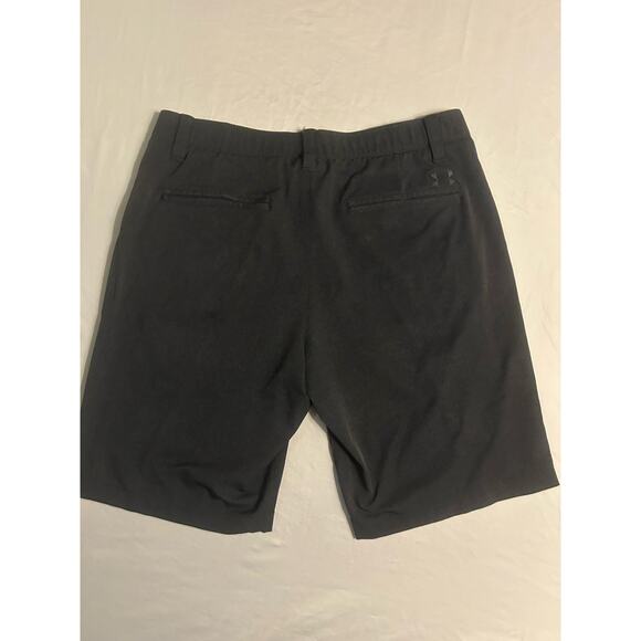Under Armour Men’s Golf Shorts Size 36 Waist Black Performance Stretch Heat Gear - Picture 3 of 5